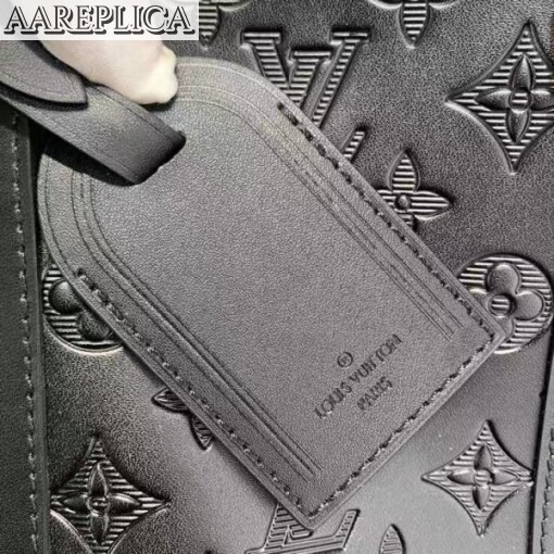 Replica Louis Vuitton Keepall Bandouliere 50 Monogram Shadow M44810 4
