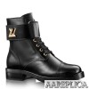 Replica Louis Vuitton Black Rockabily Ankle Boot 9