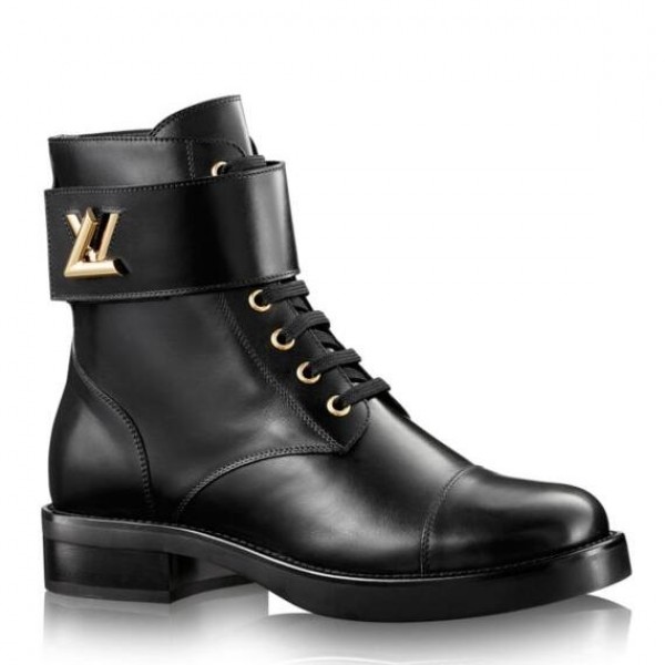 Replica Louis Vuitton Black Wonderland Ranger Boot for Sale