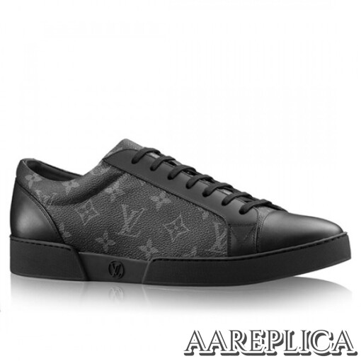 Louis Vuitton Black Monogram Canvas Match-Up Sneaker size 6.5 US
