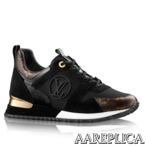 Replica Louis Vuitton Women Black Run Away Sneaker