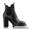 Replica Louis Vuitton Black Leather Star Trail Ankle Boot 9