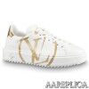 Replica Louis Vuitton White Time Out Sneakers 9