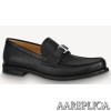 Replica Louis Vuitton Major Loafers In Black Leather