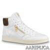 Replica Louis Vuitton White/Black Beverly Hills Sneakers 10