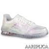Replica Louis Vuitton LV Trainer Sneakers In White/Green Leather 10