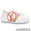 Replica Louis Vuitton White/Blue Time Out Sneakers 9