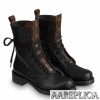 Replica Louis Vuitton LV Beaubourg Ankle Boots In Black Leather 9