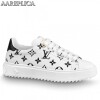 Replica Louis Vuitton Time Out Sneakers In Damier Azur and Leather 9
