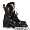 Replica Louis Vuitton Black Snowdrop Flat Ankle Boots 9