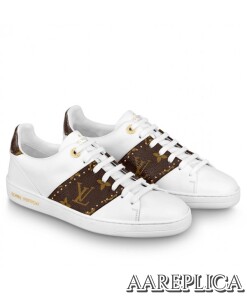 Replica Louis Vuitton Women’s Frontrow Sneakers With Studs