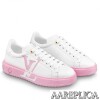 Replica Louis Vuitton White/Silver Time Out Sneakers 10