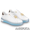 Replica Louis Vuitton Time Out Sneakers with Blue Signature Back 9