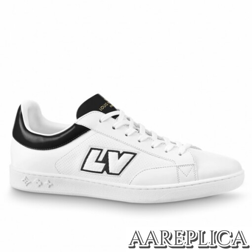 Replica Louis Vuitton Luxembourg Sneakers with Black Leather Heel