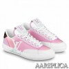 Replica Louis Vuitton Charlie Sneakers In White Leather With Black Detail 10