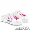 Replica Louis Vuitton Time Out Sneakers with Fuchsia Printed 10