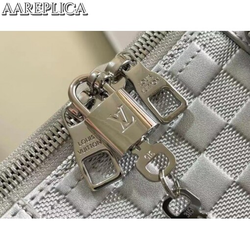 Replica Louis Vuitton Keepall Bandouliere 50B Bag Glitter Leather N58041 6