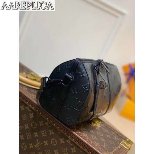Replica Louis Vuitton City Keepall Bag In Monogram Seal Leather M57955 2