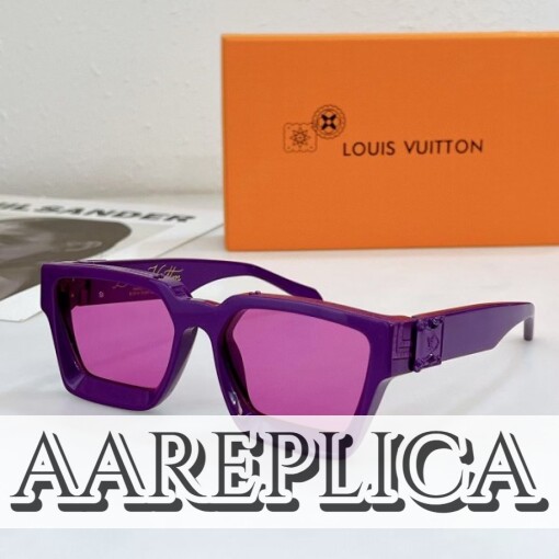 Replica Louis Vuitton Purple 1.1 Millionaires Sunglasses Z1601W 2