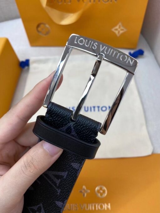Replica Louis Vuitton Downtown 40mm Belt Monogram Eclipse M0375V 2