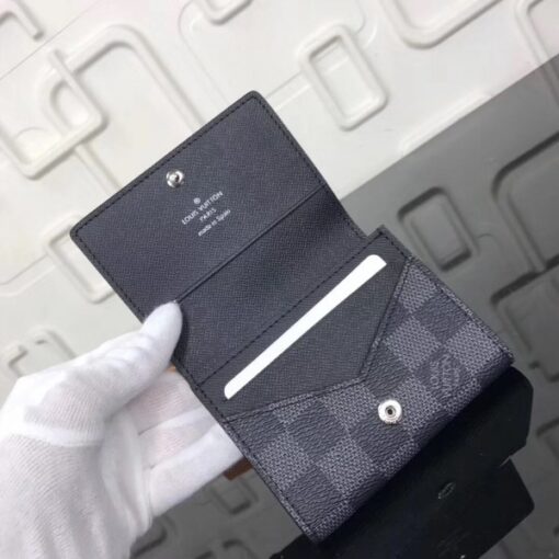 Replica Louis Vuitton Enveloppe Carte De Visite Damier Graphite N63338 8