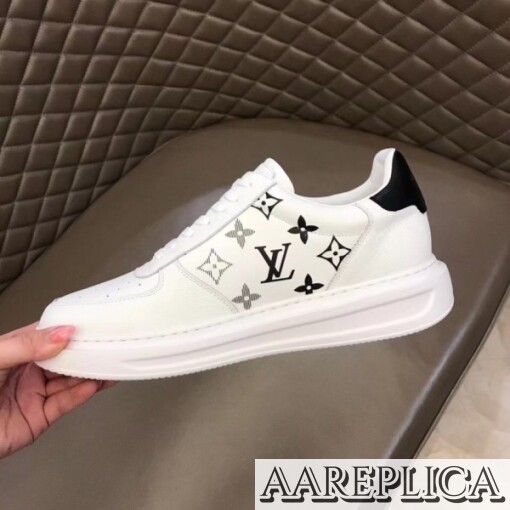 Replica Louis Vuitton White/Black Beverly Hills Sneakers 3