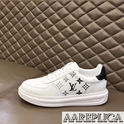 Replica Louis Vuitton White/Black Beverly Hills Sneakers 6