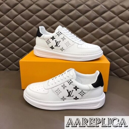 Replica Louis Vuitton White/Black Beverly Hills Sneakers 8