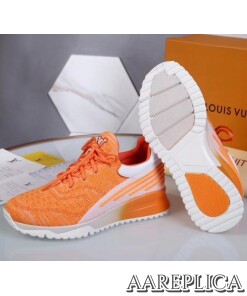 Replica Louis Vuitton Men’s Orange V.N.R Sneakers 2