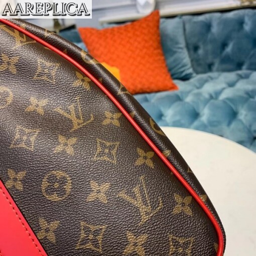 Replica Louis Vuitton Keepall Bandouli??re 50 Monogram Red M44740 4