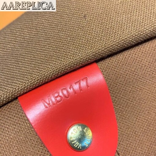 Replica Louis Vuitton Keepall Bandouli??re 50 Monogram Red M44740 6