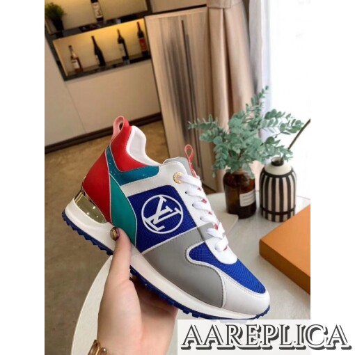 Replica Louis Vuitton Women’s Blue Run Away Sneaker 3