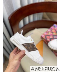 Replica Louis Vuitton Women’s Frontrow Sneakers With Studs 2