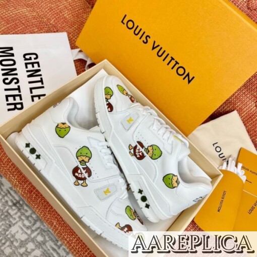 Replica Louis Vuitton LV Trainer Sneakers with Duck Motif 3