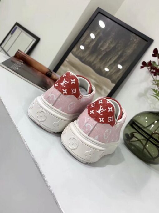 Replica Louis Vuitton Rose/Rouge Time Out Sneaker 4