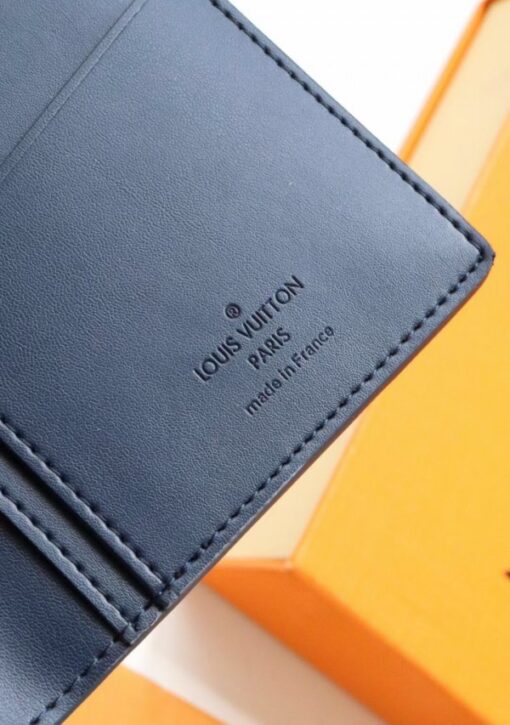 Replica Louis Vuitton Brazza Wallet Ink Watercolor Leather M80465 4