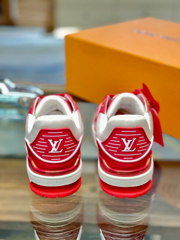 Louis Vuitton Trainer Red White Blue Pre-Owned