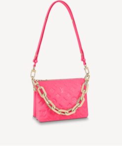 Replica Louis Vuitton COUSSIN BB Bag Fluo Pink M20750