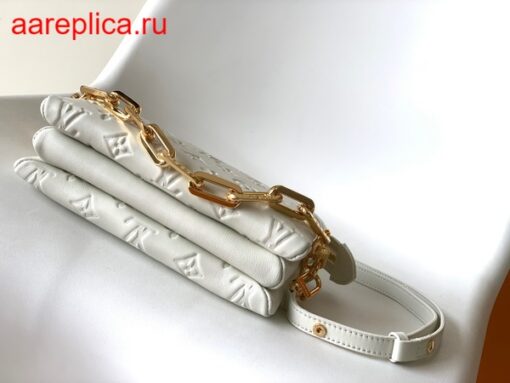 Replica Louis Vuitton COUSSIN BB Bag White M20770 8