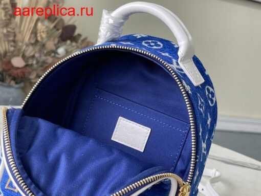 Replica Louis Vuitton PALM SPRINGS MINI Backpack Blue M46207 8