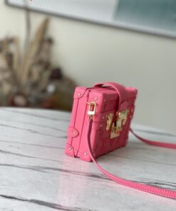 Replica Louis Vuitton PETITE MALLE Bag Fluo Pink M20745 2