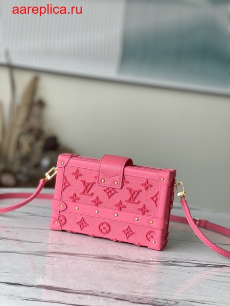 Replica Louis Vuitton PETITE MALLE Bag Fluo Pink M20745 3