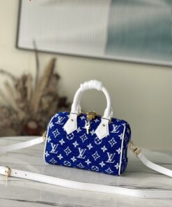 Replica Louis Vuitton SPEEDY BANDOULIERE 20 Bag Blue M20751 1 247x296