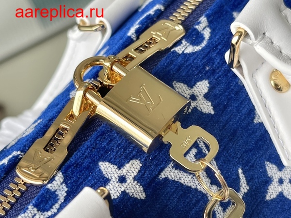 Replica Louis Vuitton SPEEDY BANDOULIERE 20 Bag Blue M20751 6