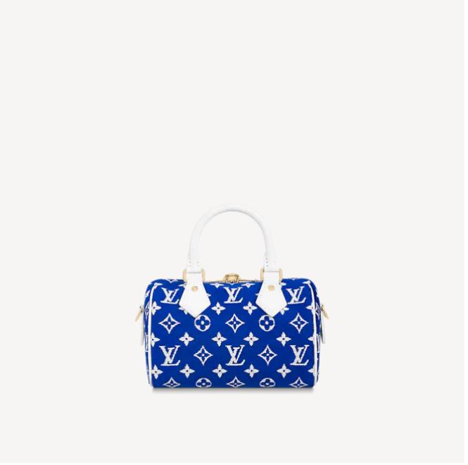 Replica Louis Vuitton SPEEDY BANDOULIERE 20 Bag Blue M20751