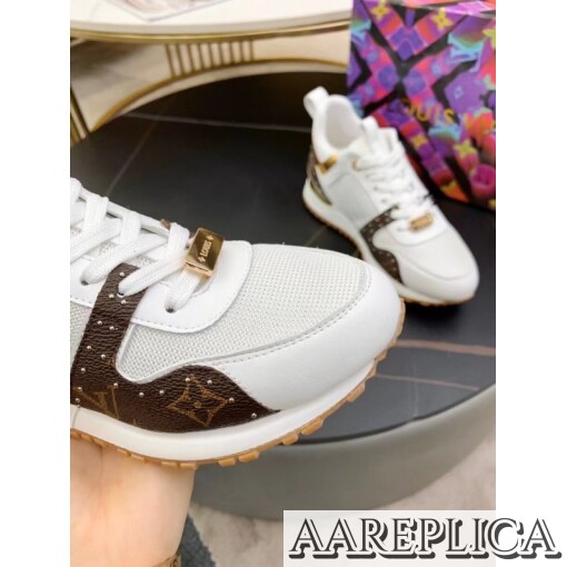Replica Louis Vuitton Women’s Run Away Sneaker Monogram Studs 3