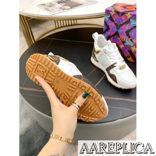 Replica Louis Vuitton Women’s Run Away Sneaker Monogram Studs 4