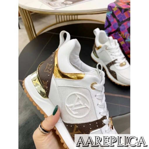 Replica Louis Vuitton Women’s Run Away Sneaker Monogram Studs 5
