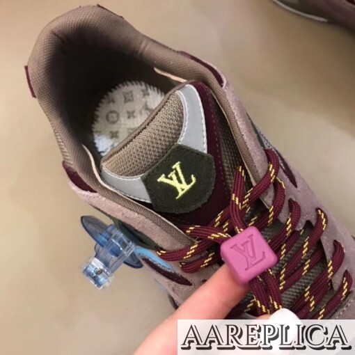Replica Louis Vuitton Aubergine LV Trail Sneakers 5