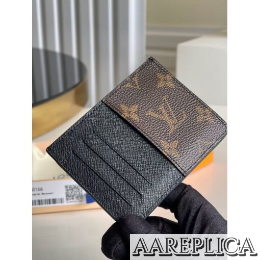 Replica Louis Vuitton Neo Card Holder Monogram Macassar M60166 3